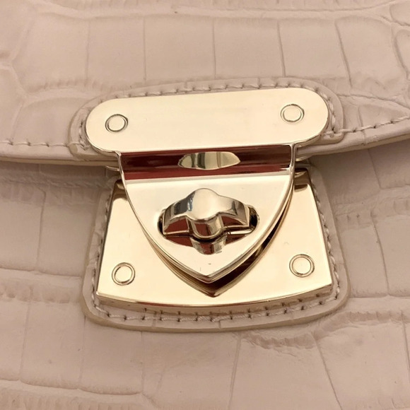 SAM EDELMAN NWOT Hudson Mini Crossbody Bag in Cream with Gold Chain - Picture 9 of 11